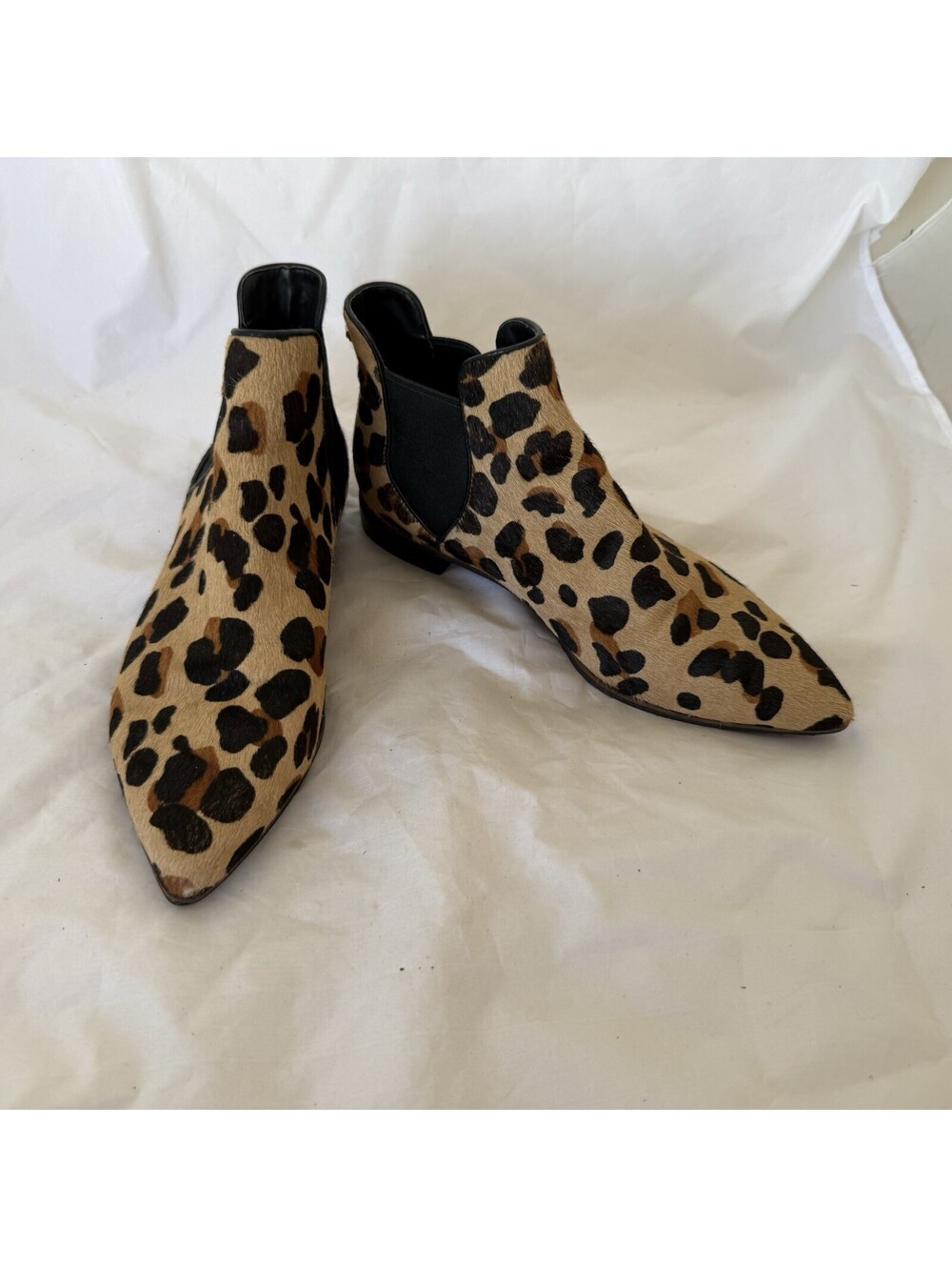 Cole Haan Hara Chelsea Boots Size 10B Jaguar Haircalf Print Boots W15704